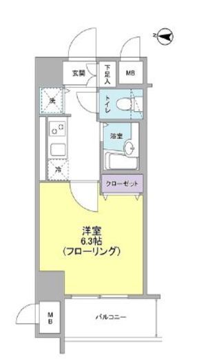 ルモンド南麻布 4階 間取り図