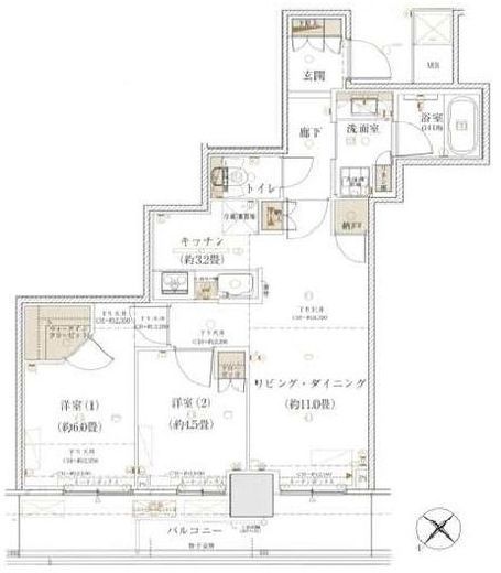リヴァリエ 3階 間取り図