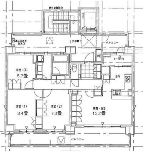 シエル武蔵小杉 1001 間取り図