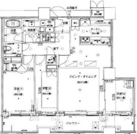 パークタワーグランスカイ 37階 間取り図