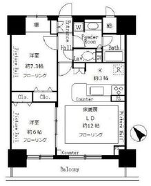 サンクレール荒川ブランガーデン 1003 間取り図