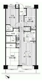 コスモ荻窪ロイヤルコート 1階 間取り図