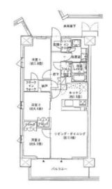 ザ・パークハウス横浜川和町テラス 9階 間取り図