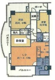 グランシティ天王洲アイル 9階 間取り図