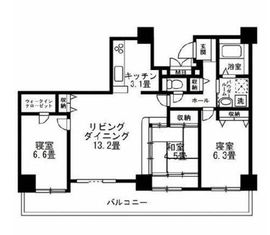 エルアージュ小石川 20階 間取り図