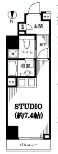 Feel A 渋谷 3階 間取り図