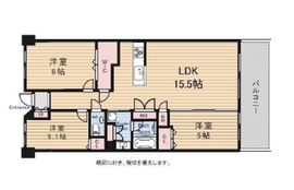 プラウドシティ武蔵野三鷹フロントコート 4階 間取り図