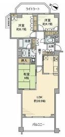 グローリオ駒沢大学 2階 間取り図