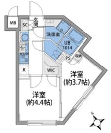 ルネサンスコート桜新町 302 間取り図