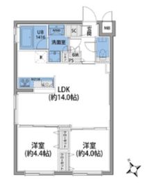 ルネサンスコート桜新町 201 間取り図