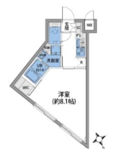ルネサンスコート桜新町 404 間取り図