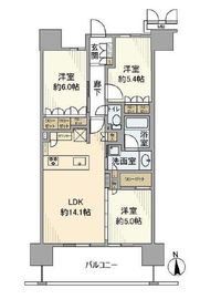 ルネ本厚木 8階 間取り図