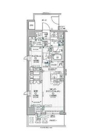 デュオステージ関内Ⅱ 9階 間取り図