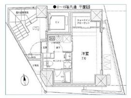 外苑キリンビル 701 間取り図