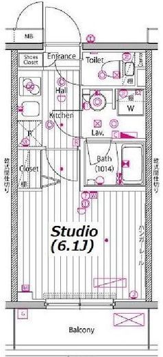 ガーラ・プレシャス川崎 7階 間取り図