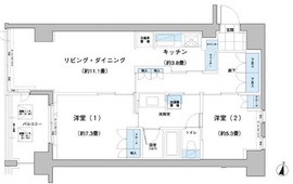 ガーデニエール砧レジデンス 813 間取り図