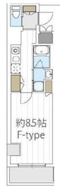 LEXE AZEST横濱関内 6階 間取り図