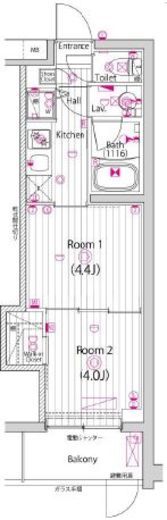ガーラ元住吉グランドステージ 1階 間取り図