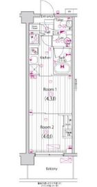 ガーラ・アヴェニュー元住吉 6階 間取り図