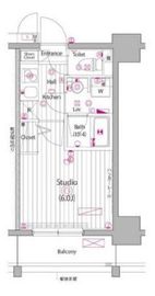 ガーラ・アヴェニュー渋谷 7階 間取り図