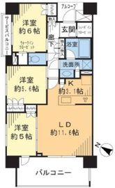 ダイアパレス阪東橋ウィズユーカリ 4階 間取り図