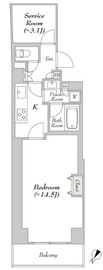 ルミーク文京千石 104 間取り図