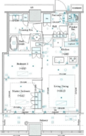 WORLD TOWER RESIDENCE 27階 間取り図