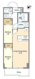 アルファコート亀戸2 413 間取り図