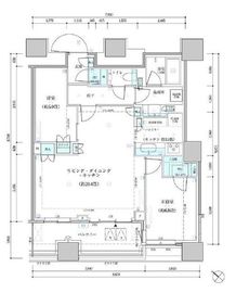 パークタワー勝どきミッド/サウス 16階 間取り図