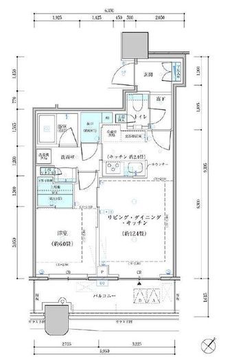 パークタワー勝どきミッド/サウス 38階 間取り図