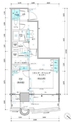パークタワー勝どきミッド/サウス 20階 間取り図