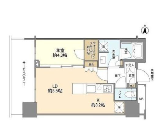 THE YOKOHAMA FRONT TOWER (ザ・ヨコハマフロントタワー) 16階 間取り図