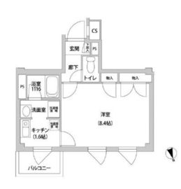 コンフォート東麻布 401 間取り図