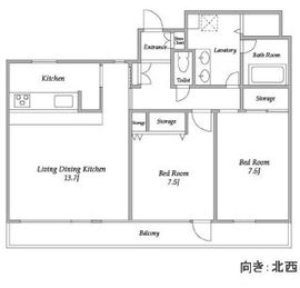 渋谷プロパティータワー 1308 間取り図