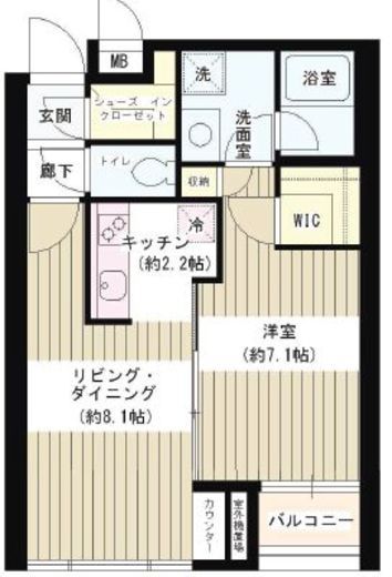 ポラリス 502 間取り図