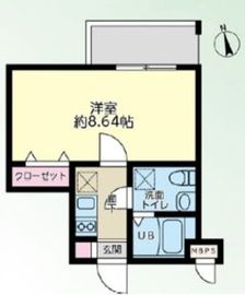 プラティーク高円寺 301 間取り図