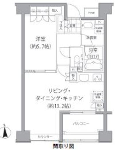 エーデル練馬 704 間取り図
