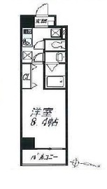 リュクス高輪台 402 間取り図