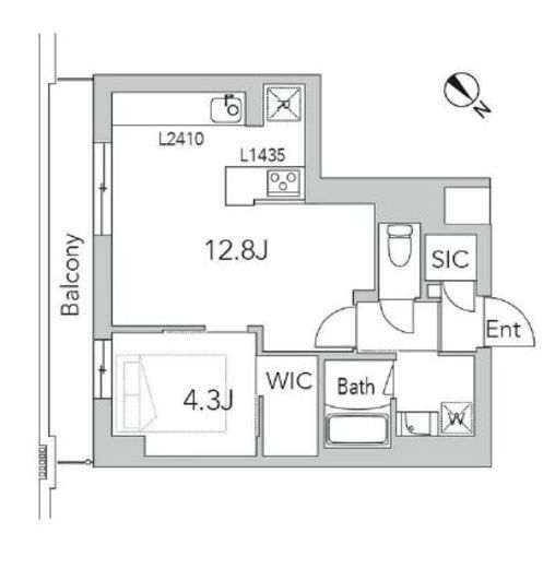 コーデリア荻窪 404 間取り図