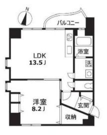 マーヴェラスガーデンコート 8階 間取り図