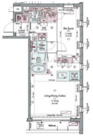 コンシェリア品川南 THE GRAND RESIDENCE 2階 間取り図