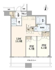 ラゾーナ川崎レジデンス 17階 間取り図