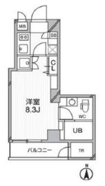 プライマル武蔵関 305 間取り図