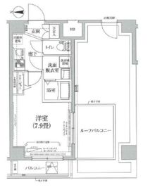 ティモーネ深川リーヴァ 7階 間取り図