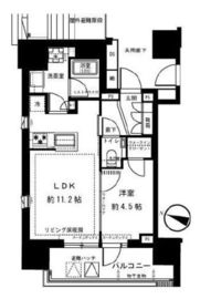 ブリリア東中野ステーションフロント 4階 間取り図