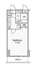 アーバンフラッツ池袋プレミアム 2502 間取り図