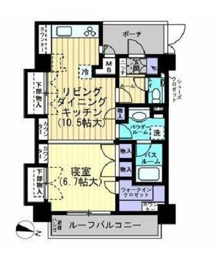 クオリア小石川 12階 間取り図