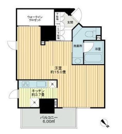 D'クラディアイヴァン初台 14階 間取り図
