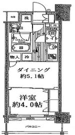 日神デュオステージ関内 4階 間取り図