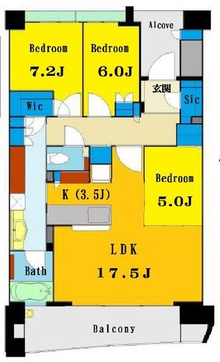 HARUMI FLAG SEA VILLAGE (晴海フラッグ シーヴィレッジ) 17階 間取り図